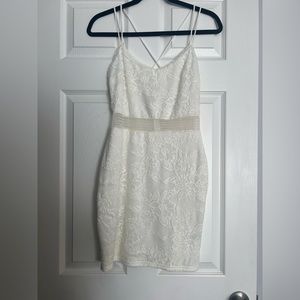 White Mini Lace Dress